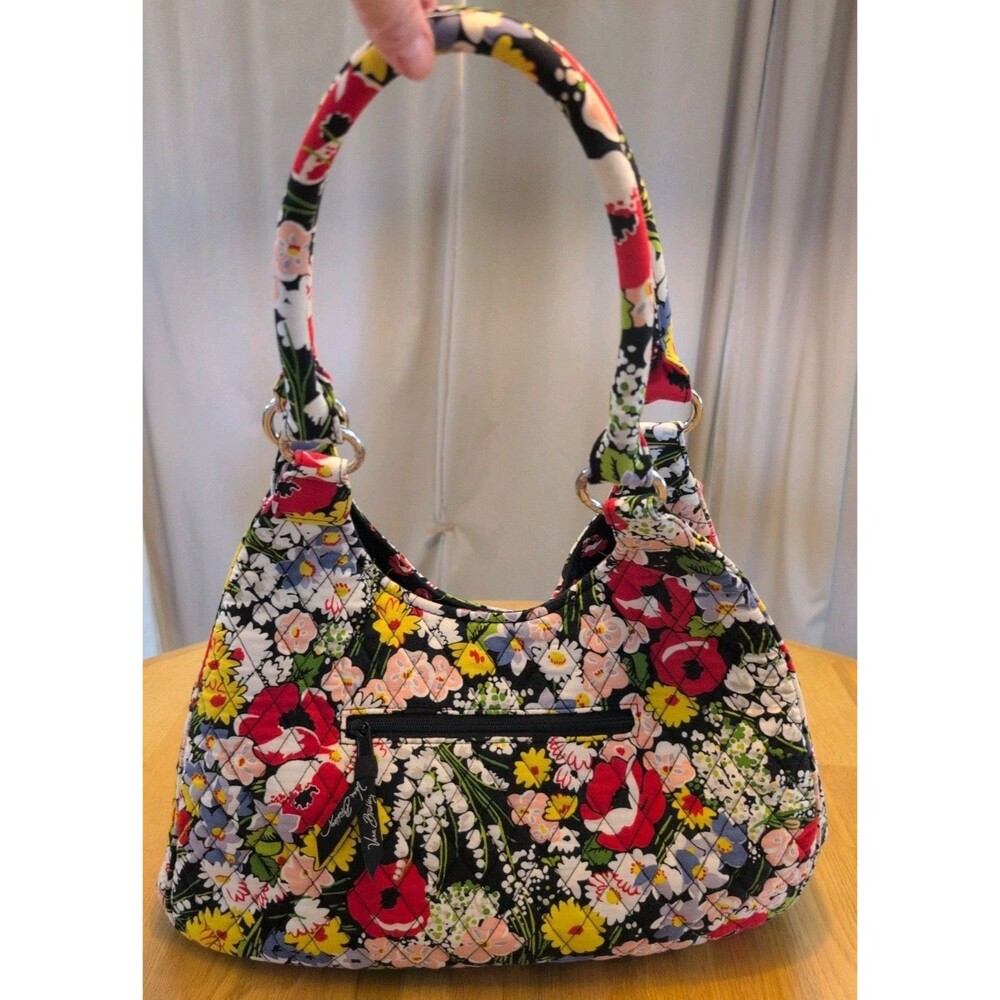 Vera Bradley Retired Poppy Fields Pattern Shoulder Purse Quilted-Perfect Cond!!